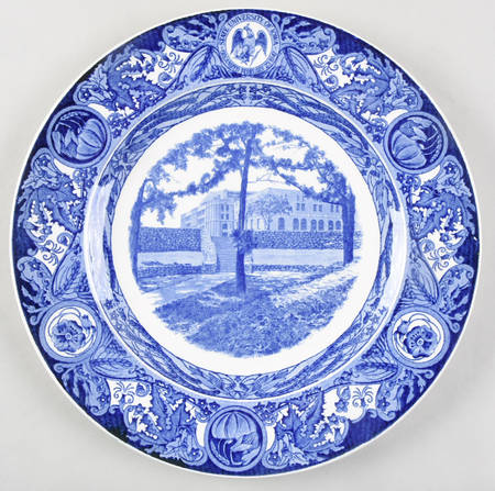 University of Iowa Blue Dinner Plate
