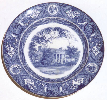 University of Iowa Blue Dinner Plate