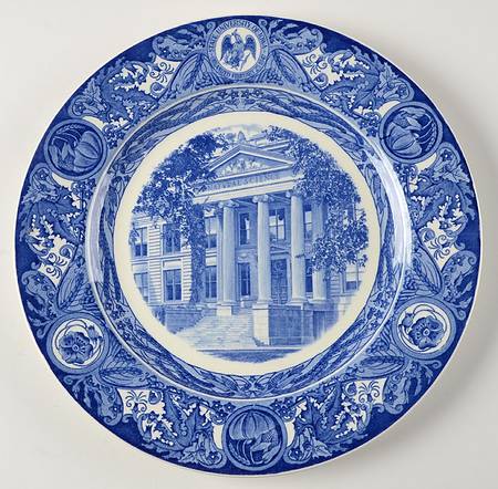 University of Iowa Blue Dinner Plate