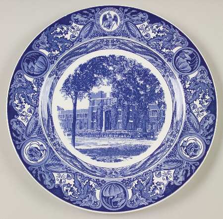 University of Iowa Blue Dinner Plate