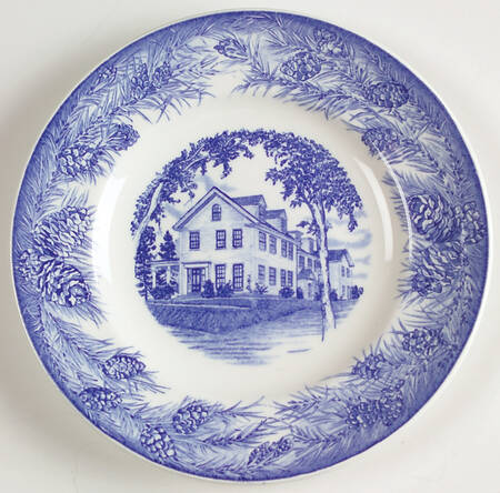 University of Maine Blue Bread & Butter Plate