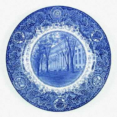 University of Michigan Blue Dinner Plate