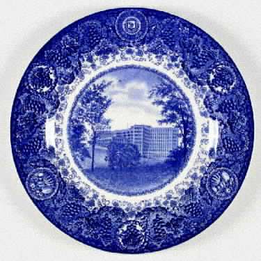 University of Michigan Blue Dinner Plate