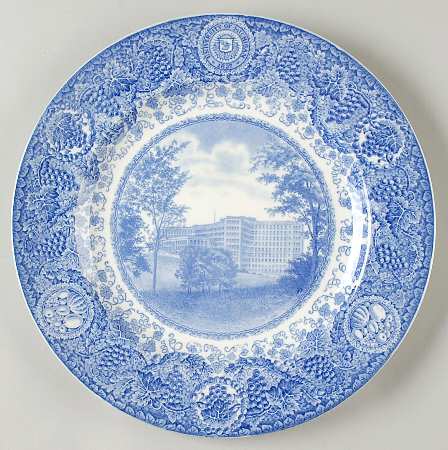 University of Michigan Blue Dinner Plate