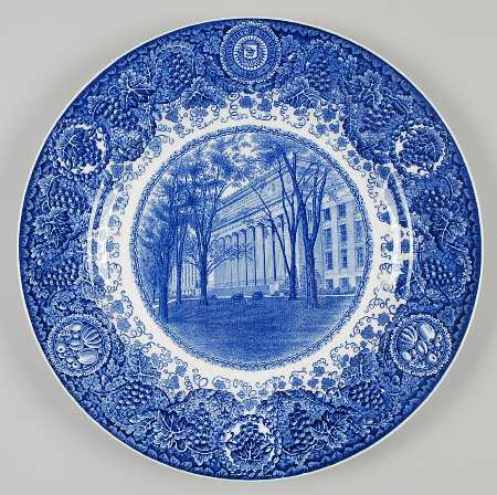 University of Michigan Blue Dinner Plate