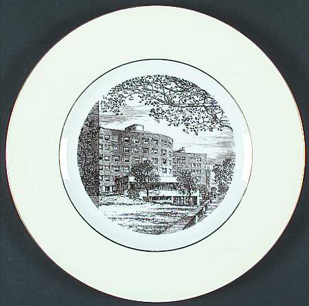 Massachusetts Institute of Tech Brown Dinner Plate