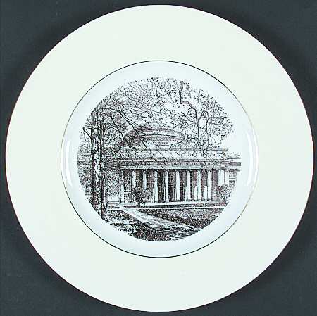 Massachusetts Institute of Tech Brown Dinner Plate