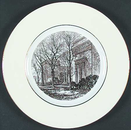 Massachusetts Institute of Tech Brown Dinner Plate