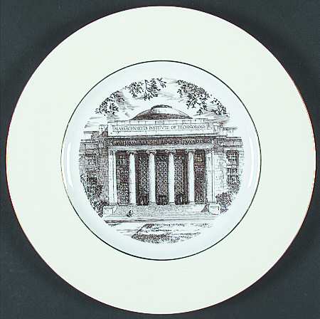 Massachusetts Institute of Tech Brown Dinner Plate