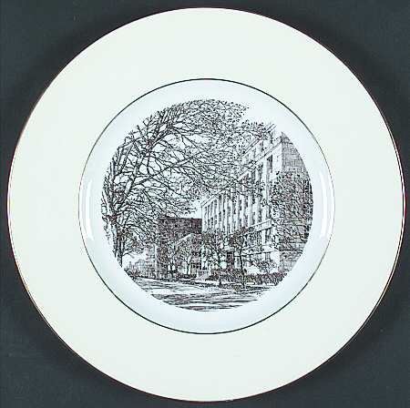 Massachusetts Institute of Tech Brown Dinner Plate