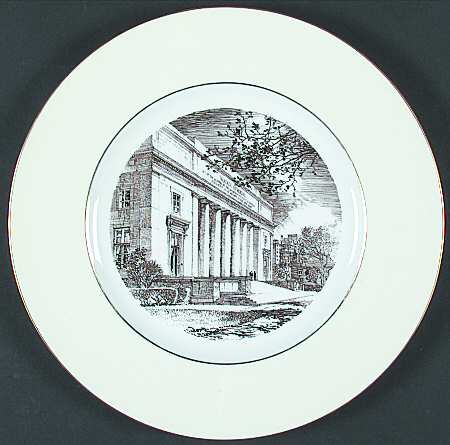 Massachusetts Institute of Tech Brown Dinner Plate