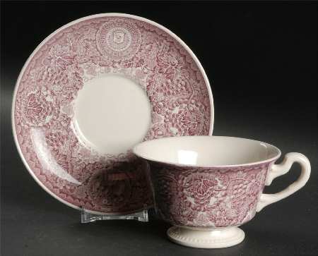 University of Michigan Mulberry Footed Cup & Saucer Set