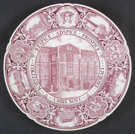 The College of the City of New York Mulberry Dinner Plate by Wedgwood