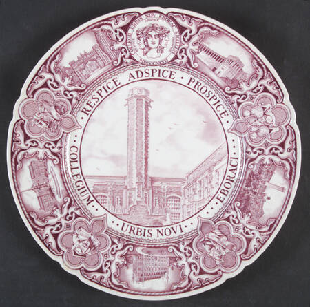 The College of the City of New York Mulberry Dinner Plate by Wedgwood