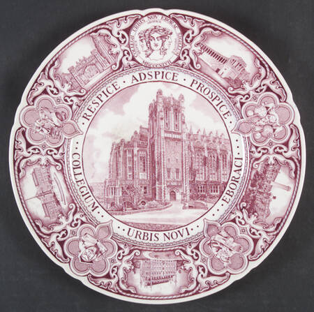 The College of the City of New York Mulberry Dinner Plate