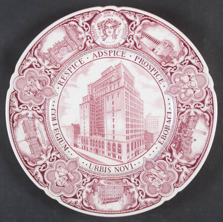 The College of the City of New York Mulberry Dinner Plate