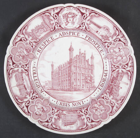 The College of the City of New York Mulberry Dinner Plate