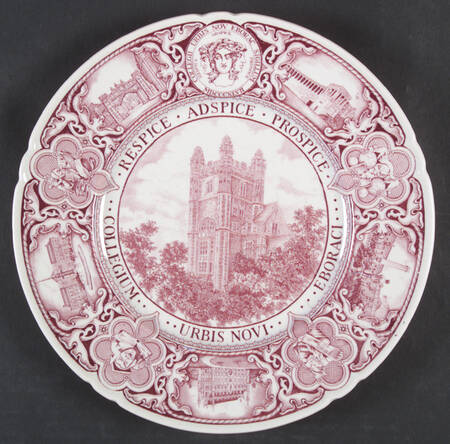 The College of the City of New York Mulberry Dinner Plate by Wedgwood
