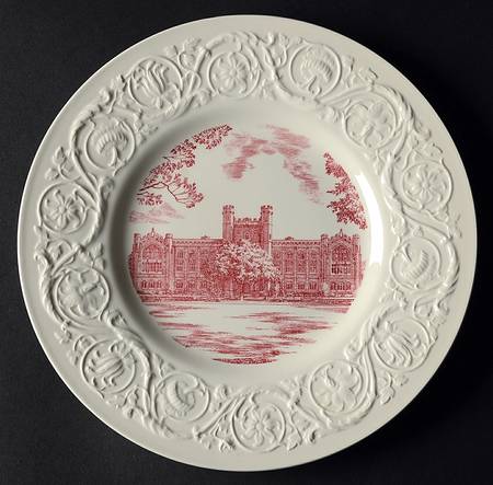 University of Oklahoma Pink Dinner Plate