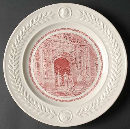 University of Pennsylvania Pink Dinner Plate by Wedgwood