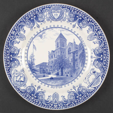University of Southern California Blue Dinner Plate