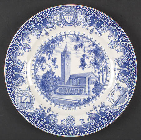 University of Southern California Blue Dinner Plate