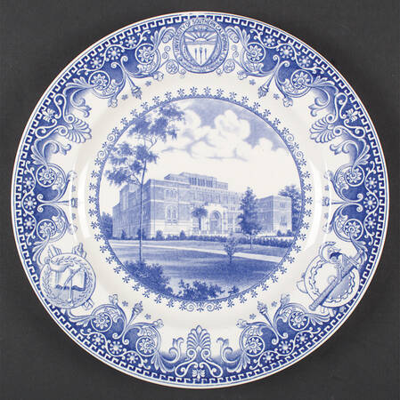 University of Southern California Blue Dinner Plate