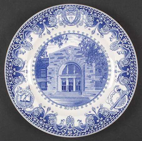 University of Southern California Blue Dinner Plate