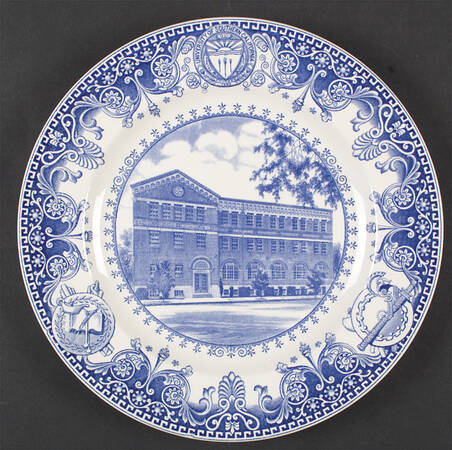University of Southern California Blue Dinner Plate