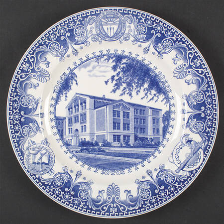 University of Southern California Blue Dinner Plate