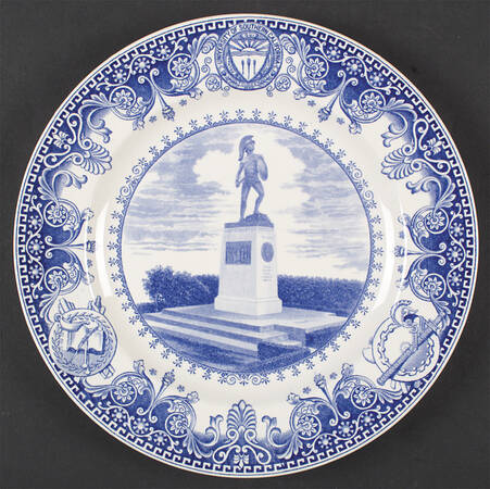 University of Southern California Blue Dinner Plate
