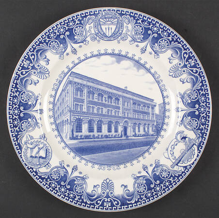 University of Southern California Blue Dinner Plate