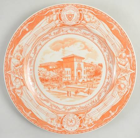 University of Texas Orange Dinner Plate