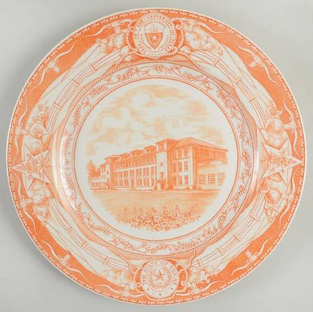University of Texas Orange Dinner Plate