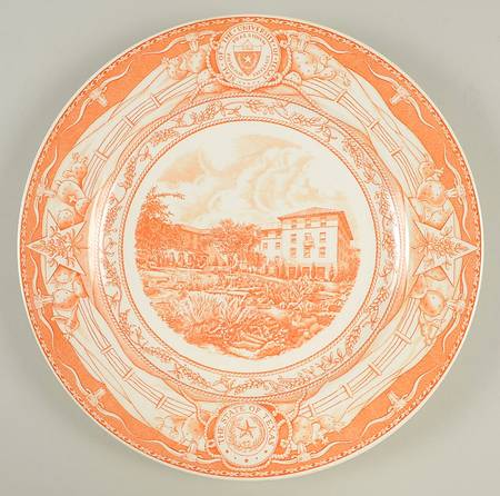University of Texas Orange Dinner Plate