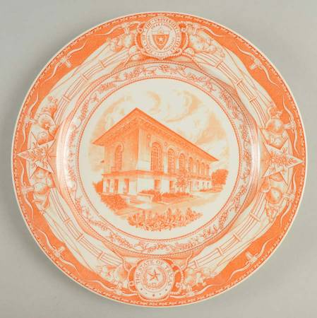 University of Texas Orange Dinner Plate