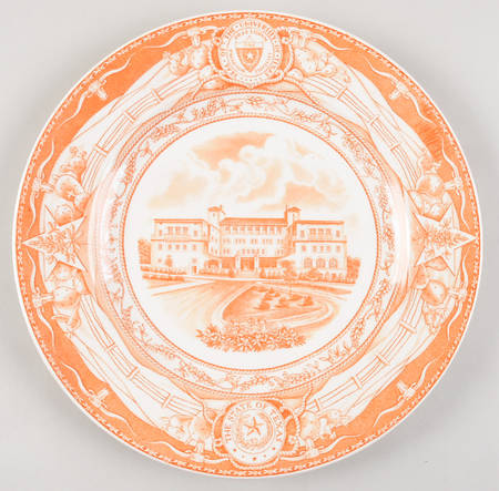 University of Texas Orange Dinner Plate