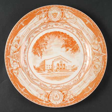 University of Texas Orange Dinner Plate