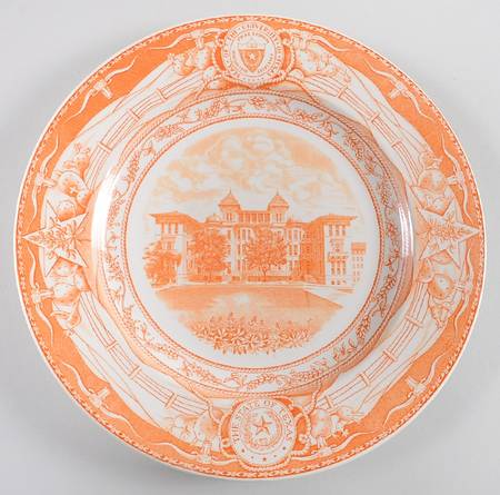 University of Texas Orange Dinner Plate