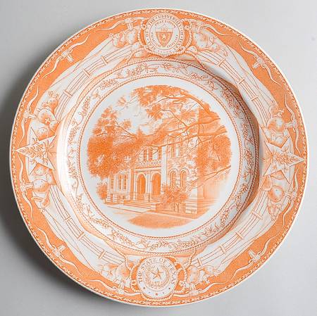 University of Texas Orange Dinner Plate