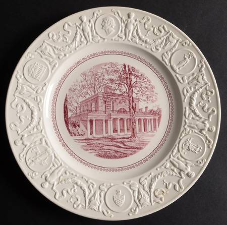 University of Virginia Pink Dinner Plate
