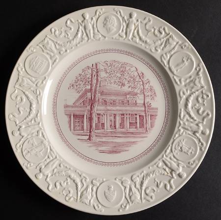 University of Virginia Pink Dinner Plate