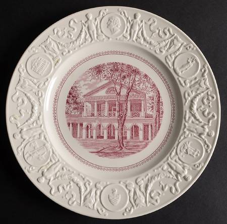 University of Virginia Pink Dinner Plate