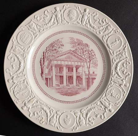 University of Virginia Pink Dinner Plate