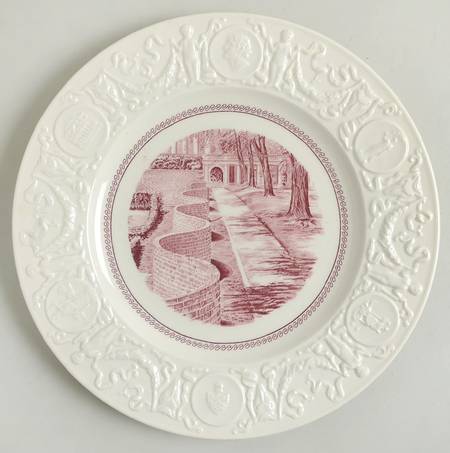 University of Virginia Pink Dinner Plate