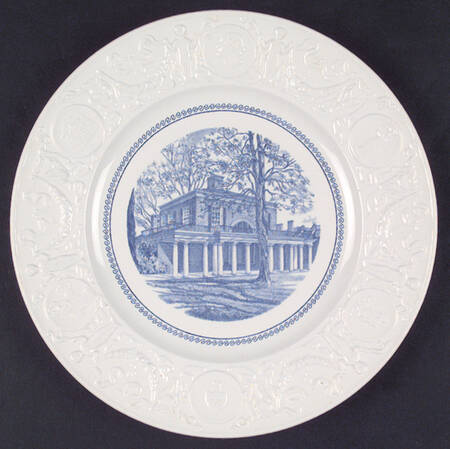 University of Virginia Blue Dinner Plate