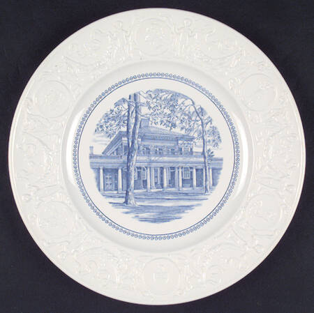 University of Virginia Blue Dinner Plate