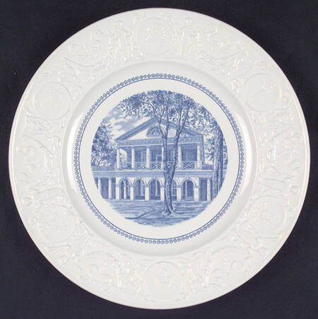 University of Virginia Blue Dinner Plate