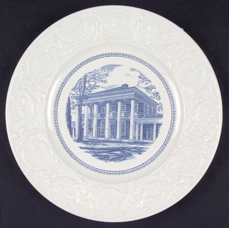 University of Virginia Blue Dinner Plate