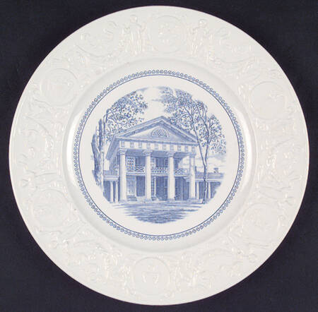 University of Virginia Blue Dinner Plate
